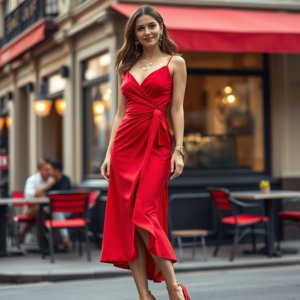 bbme.co.uk | Les jeux de superpositions d'accessoires avec une robe rouge